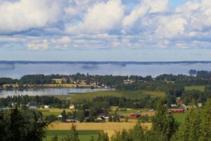 Lakeaharjulta näkymä Lappajärvelle