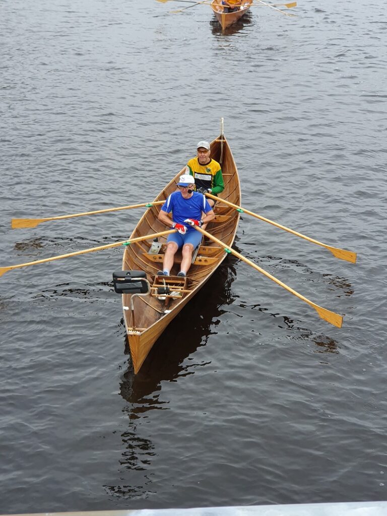 Esko Hyyppä ja Matti Etelämäki soutivat Jyväskylässä SM-hopeaa.