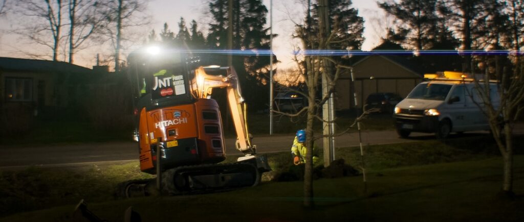 Aisaparin alueella on rakennettu ahkerasti kuituverkkoa. Kuva JNT.