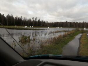 Vedenpinnat ovat korkealla Etelä-Pohjanmaalla.