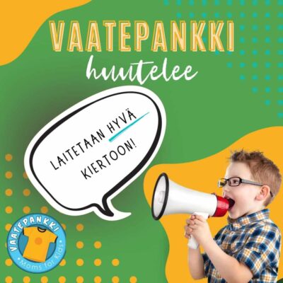 Alajärven Vaatepankki toimii terveyskeskuksen vanhassa siivessä.