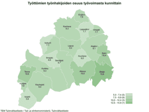 Työttömien työnhakijoiden määrä nousi Etelä-Pohjanmaalla viime kuukaudesta ja vuoden takaisesta. Varsinkin lomautusten määrä on lisääntynyt.