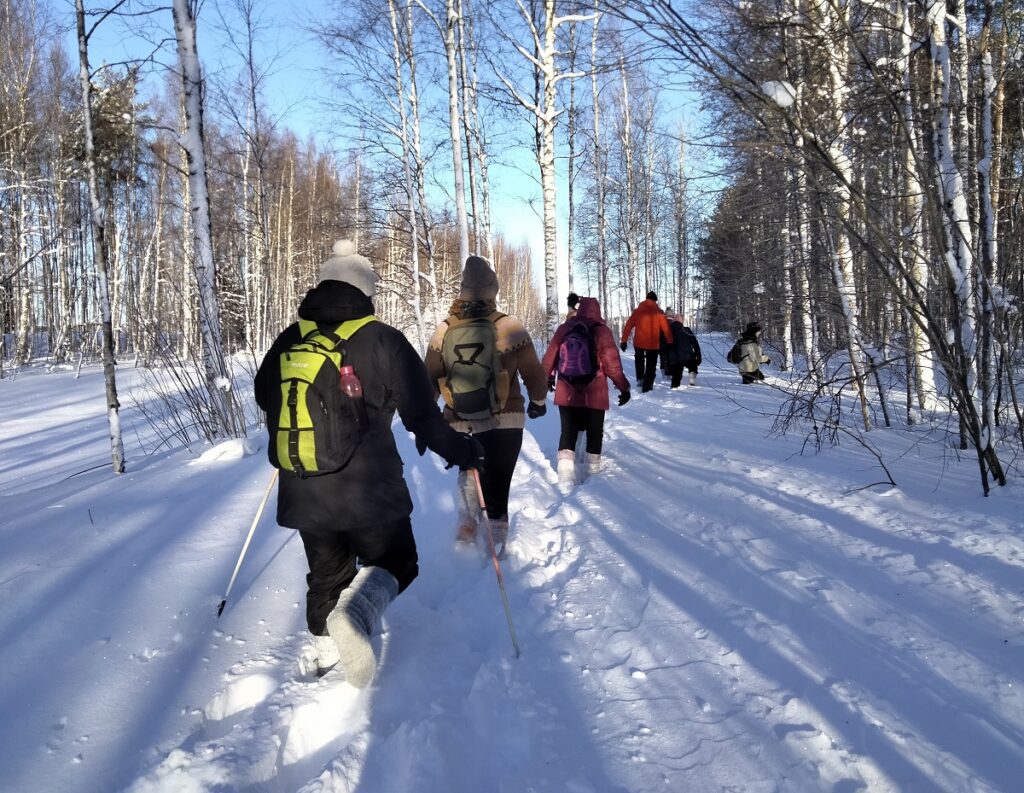 Kävelysauvat osoittautuvat käyttökelpoisiksi apuvälineiksi tasapainon säilyttämisen kannalta.