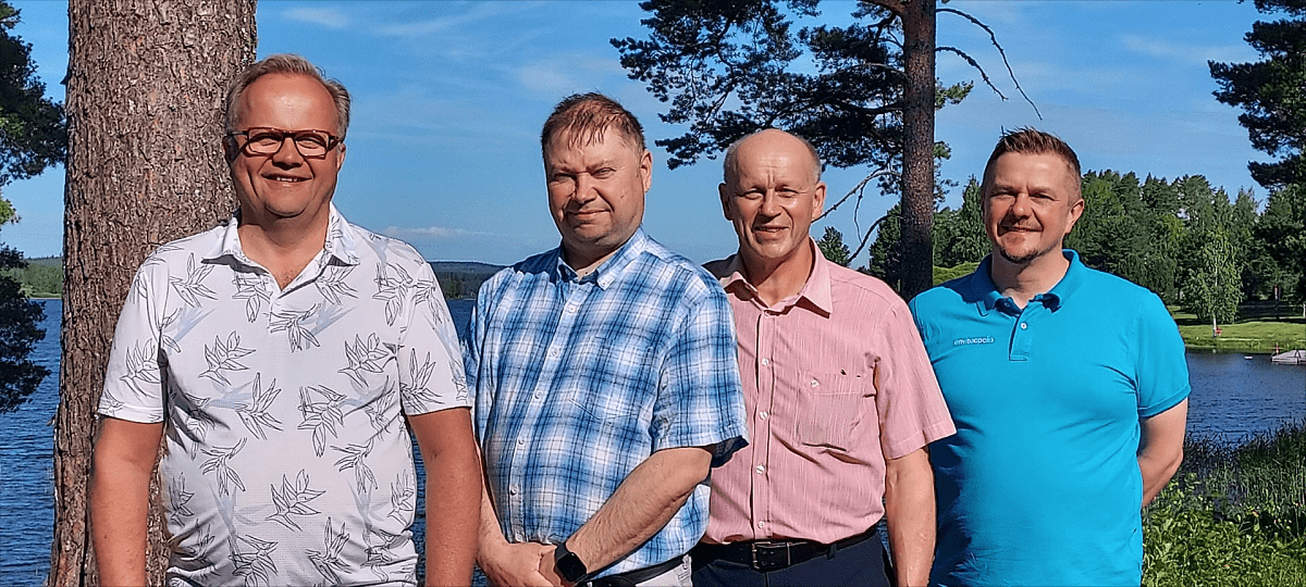 Jyrki Heilä, Hannu Ala-Haavisto, Osmo Autio ja Mika Arffman muodostavat yhdessä entistä leveämmät hartiat vastuulliselle ruokaketjulle.