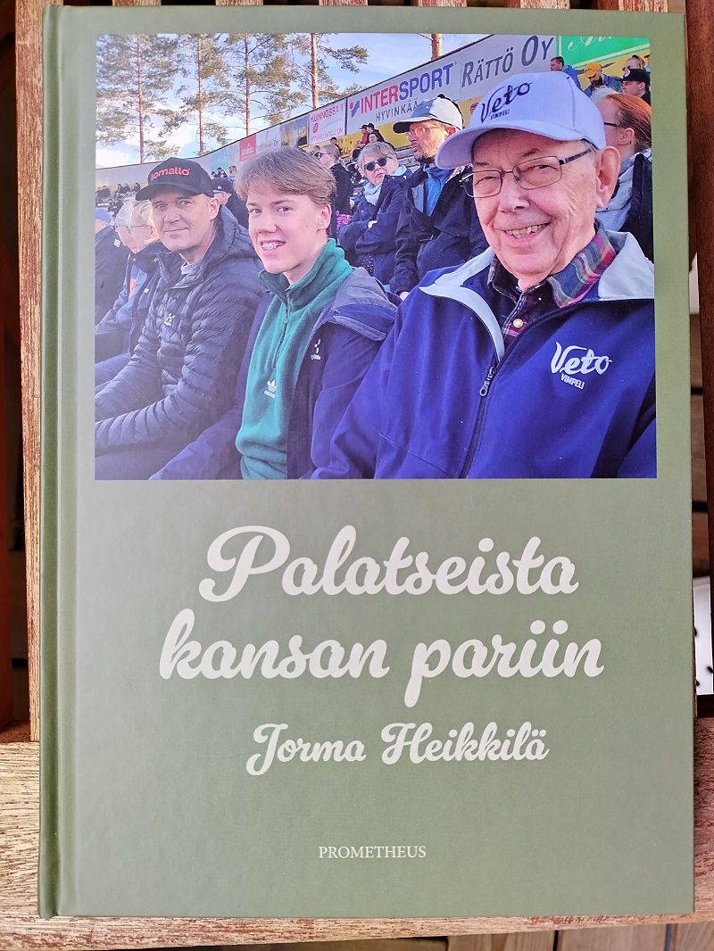 Jorma Heikkilän Palatseista kansan pariin -kirjan julkistamistilaisuus pidetää Vimpelissä 10. syyskuuta.