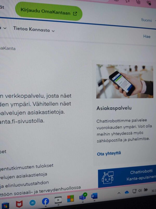 Etelä-Pohjanmaan hyvinvointialueen asukkaat voivat nyt katsoa OmaKanta-verkkopalvelusta terveystietojensa lisäksi myös sosiaalipalvelujen asiakastietojaan.