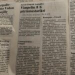 Järviseudun Sanomat uutisoi Vimpelin poikien koripallomenestyksestä 1984.