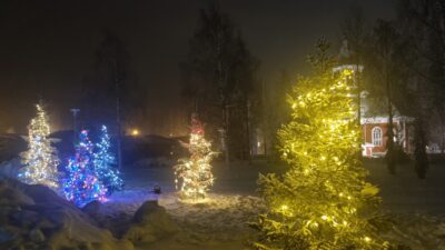 Joulukuusipuisto avattiin neljännen kerran.